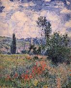 Claude Monet Poppy Field Near Vetheuil oil painting